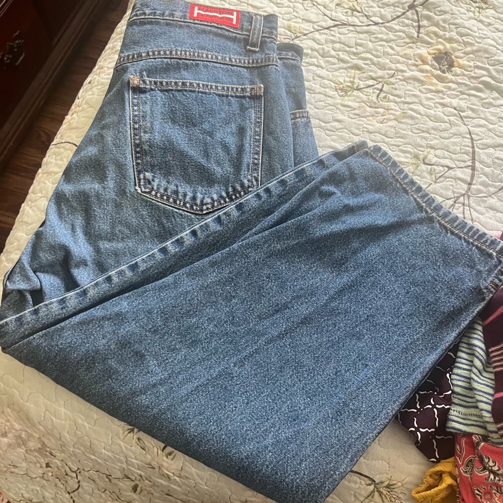 Halston Heritage Blue Relaxed Jeans